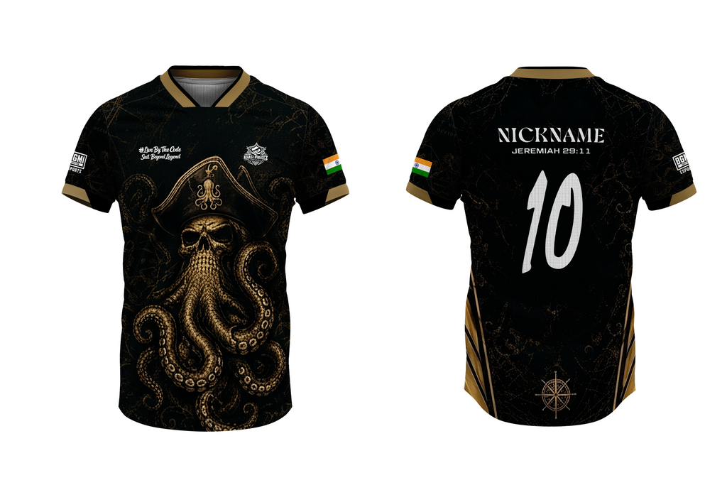 Khasi Pirated BGMI Esports Official Jersey 2026 Players Edition