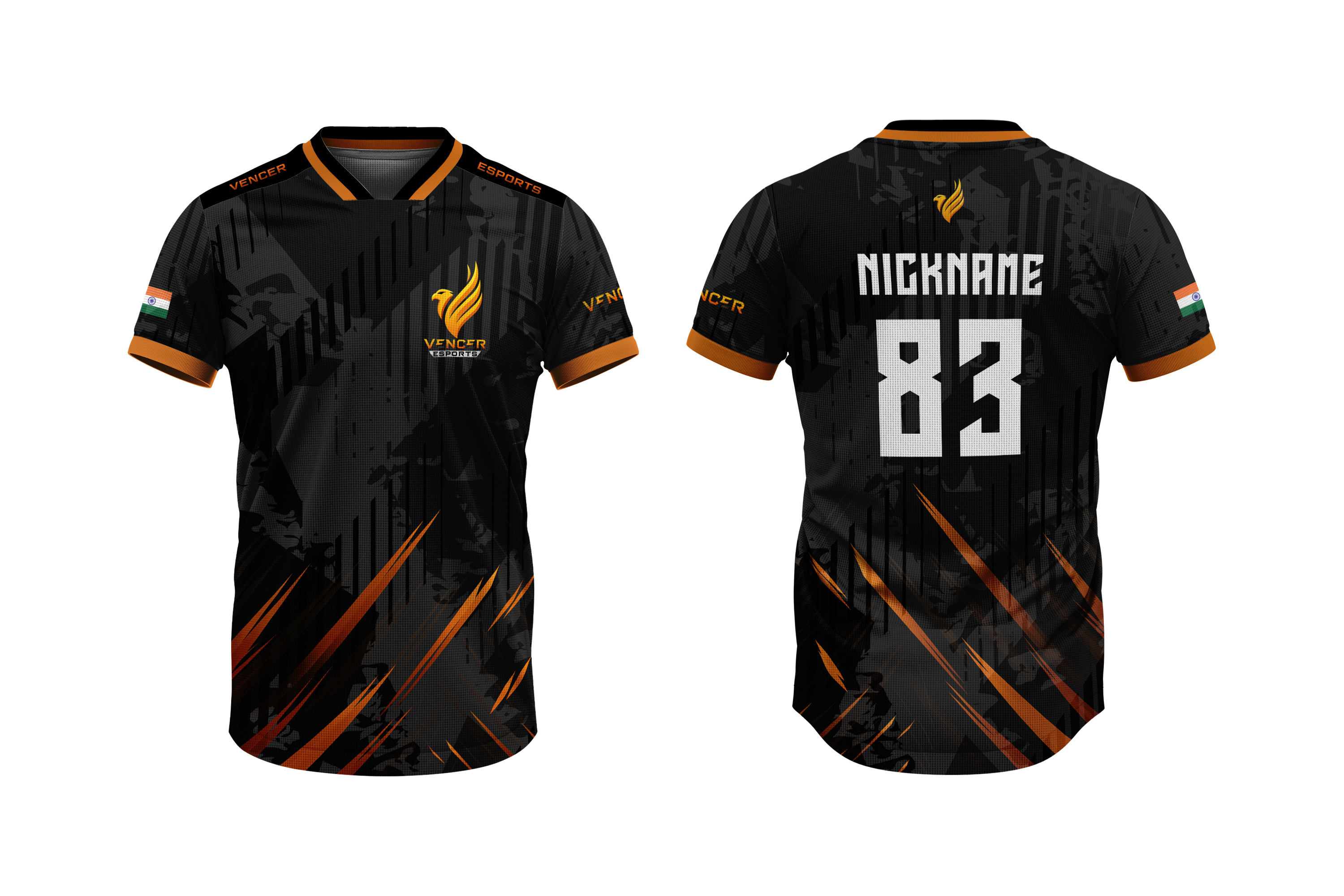 Vencer Esports Jersey – Complete Design Customization Name, Number & Logo