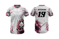 Valentine Blossom Wolf Jersey – Custom Name, Number, Logo & Flag