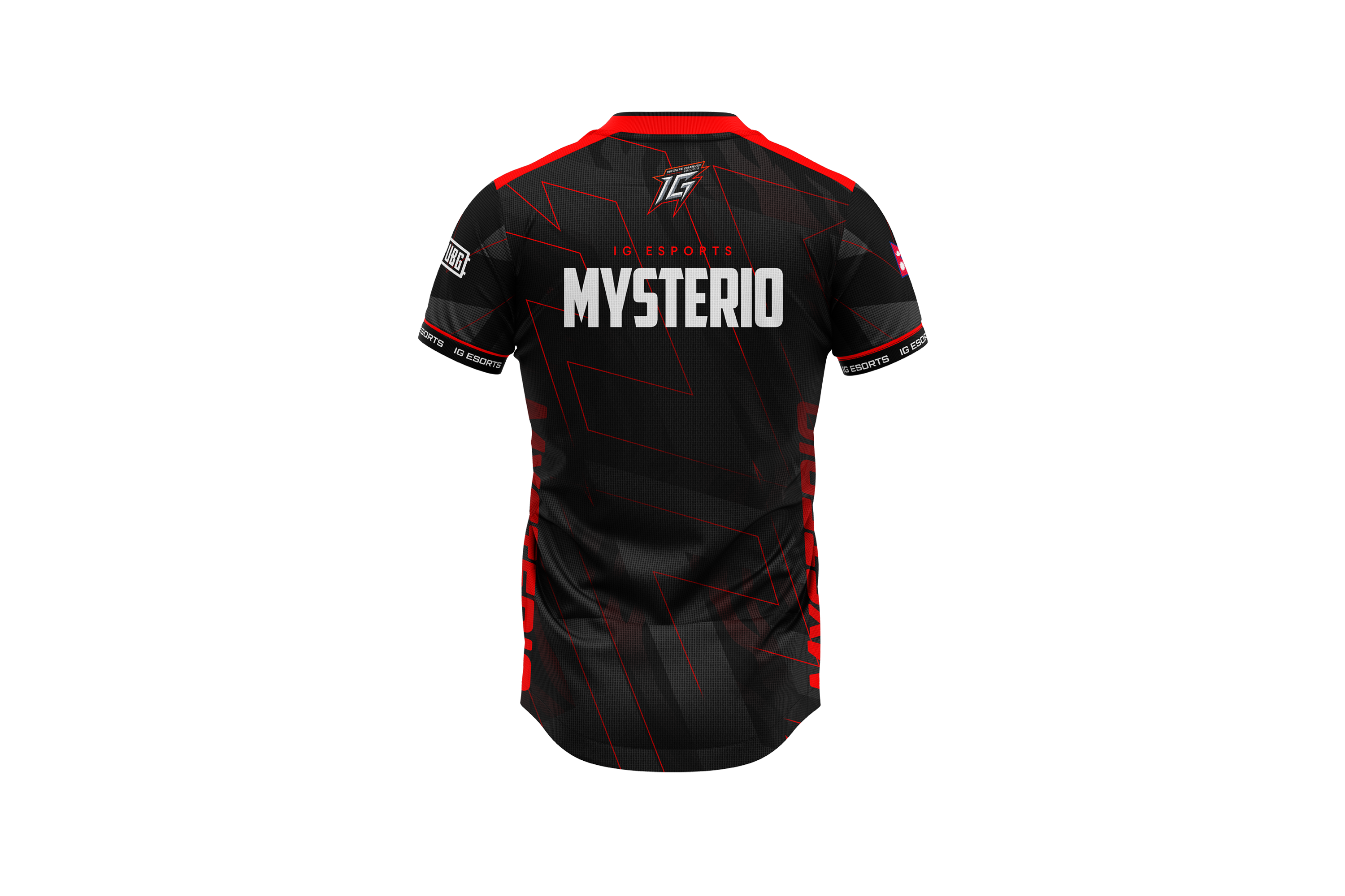 IG Esports Mysterio Elite Pro Jersey – Black Red Premium Edition