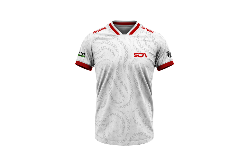 SOA Esports Jersey, White & Red Edition 2025