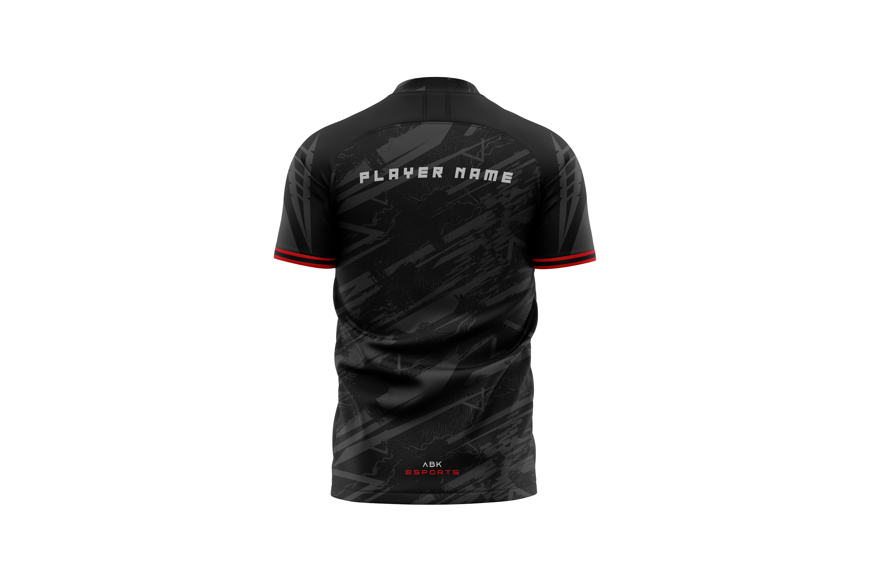 ABK Esports Jersey – Black Red Custom Name & Number