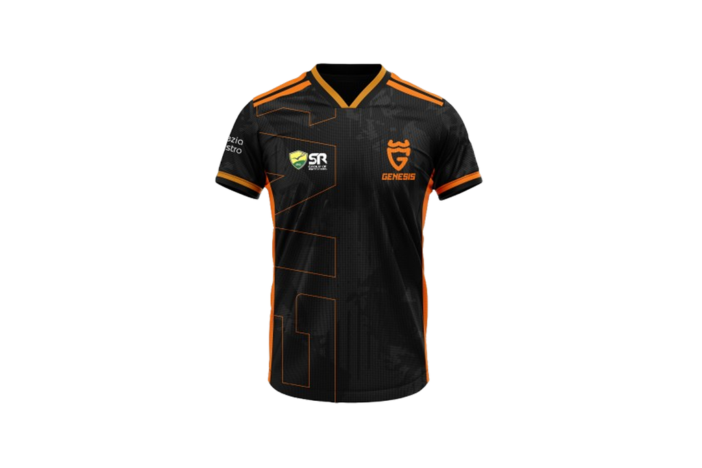 Genesis Esports Jersey – Black Orange Custom Name & Number | BGIS 2025 Edition