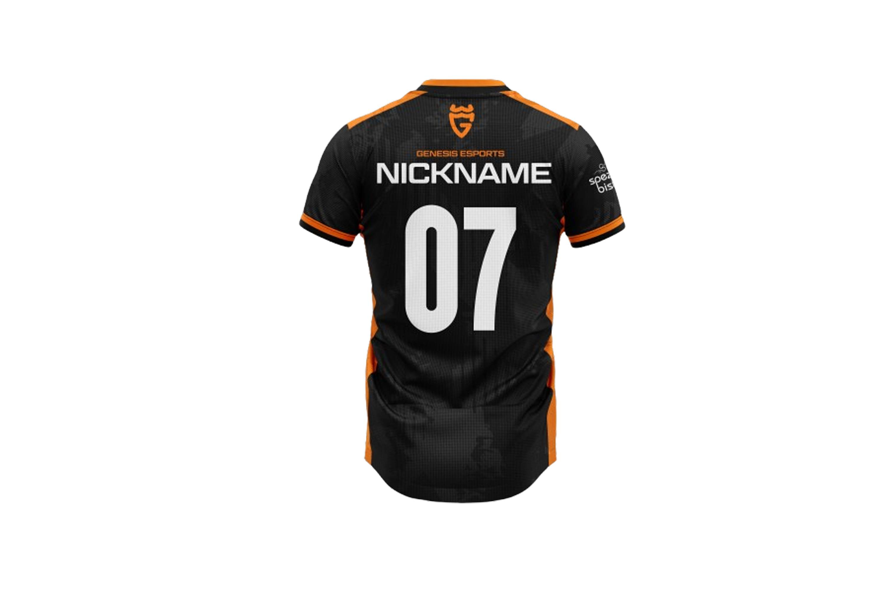 Genesis Esports Jersey – Black Orange Custom Name & Number | BGIS 2025 Edition