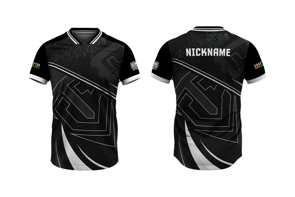 Blackout Core Onyx Edge Custom Esports Jersey – Black & White Edition