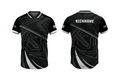 Blackout Core Onyx Edge Custom Esports Jersey – Black & White Edition