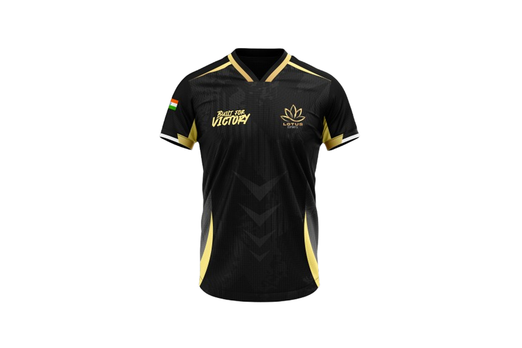 Lotus Esports Jersey – Black Gold Custom Name & Number