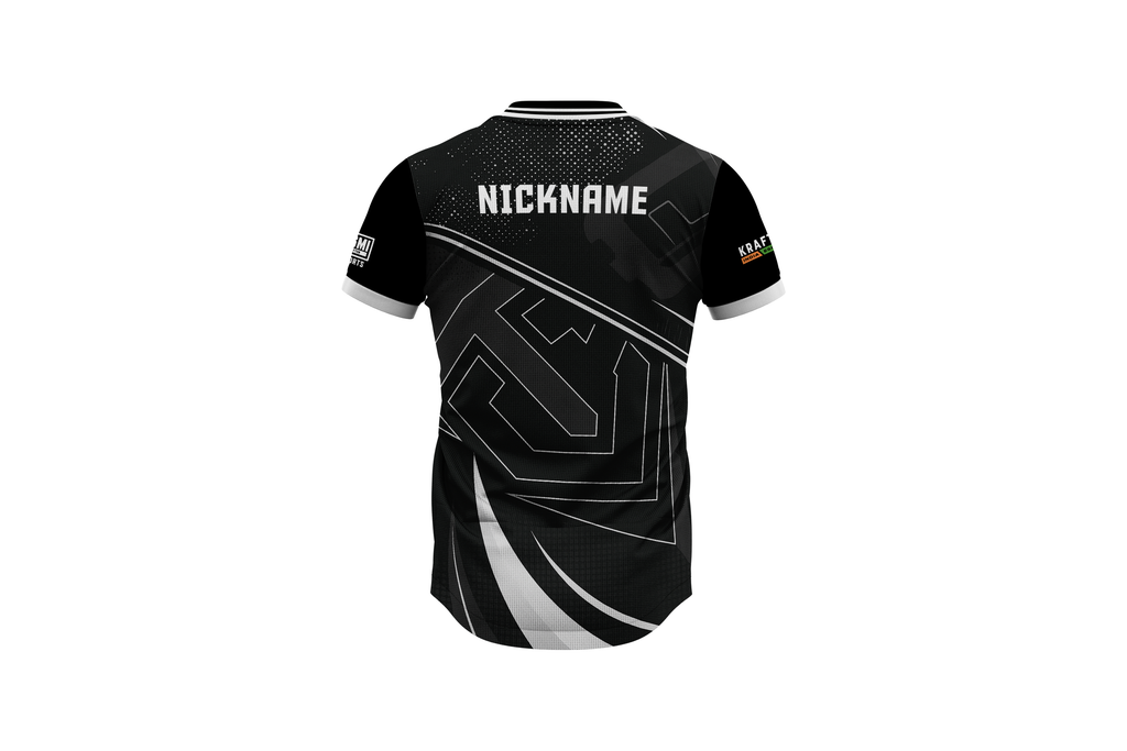 Blackout Core Onyx Edge Custom Esports Jersey – Black & White Edition