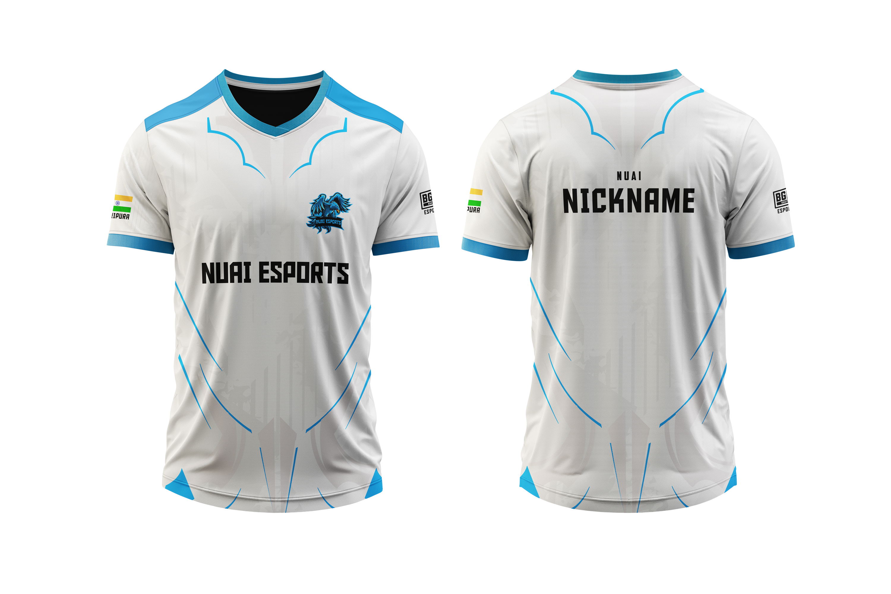 Arctic Pulse – Personalized Esports Jersey, Custom Name,Number & Logo
