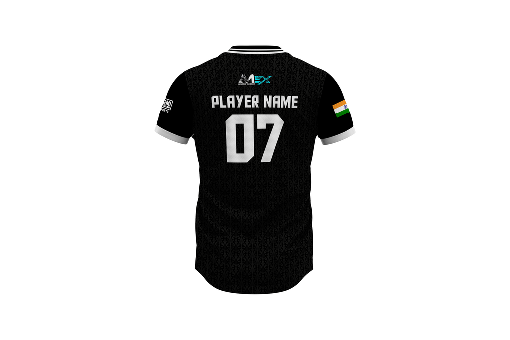 Black Sovereign – Pro Esports Jersey, Custom Name, Number, Logo & Flag