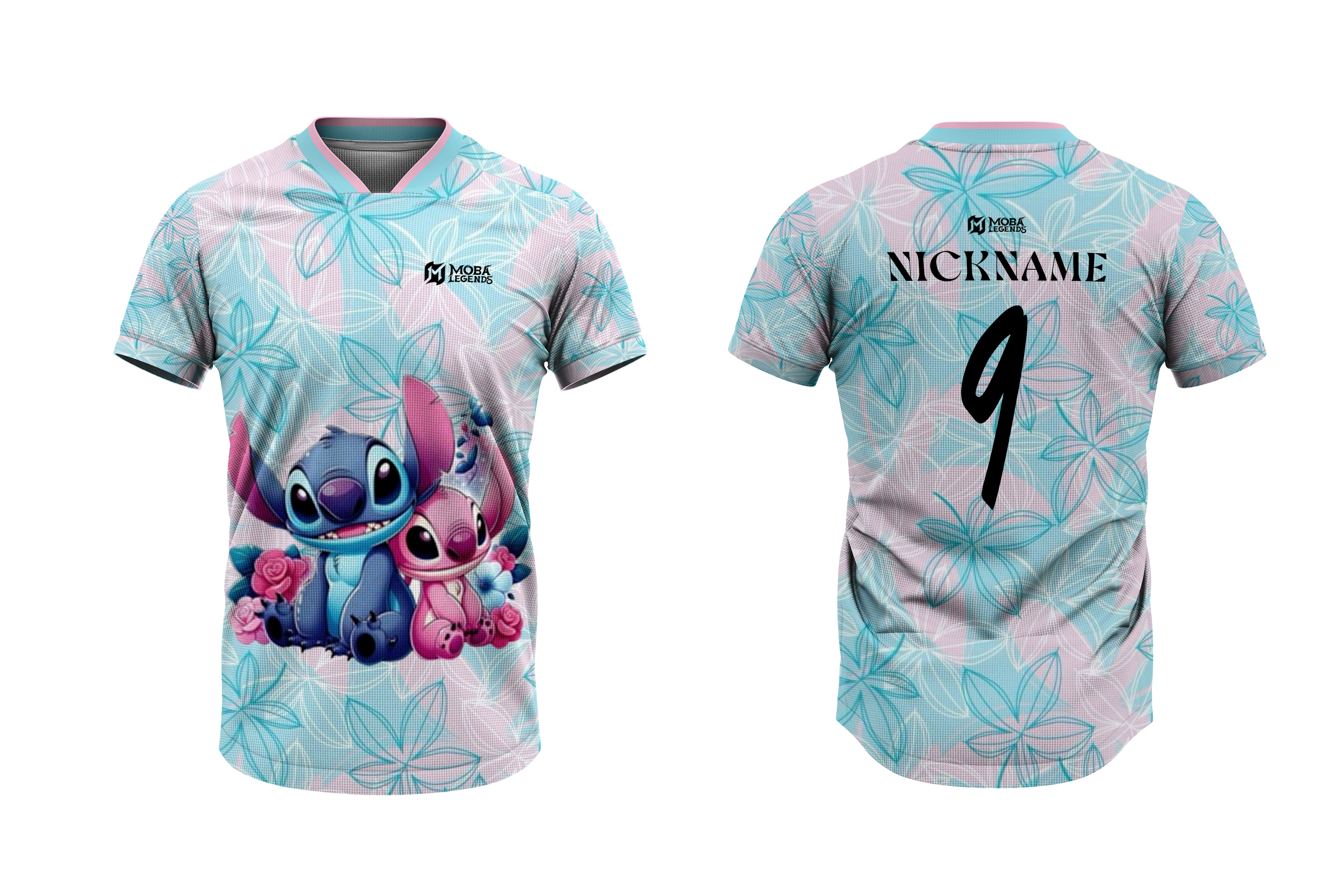 Stitch Theme - MOBA Legends Custom Jersey – Editable Logo, Name, Number & Size