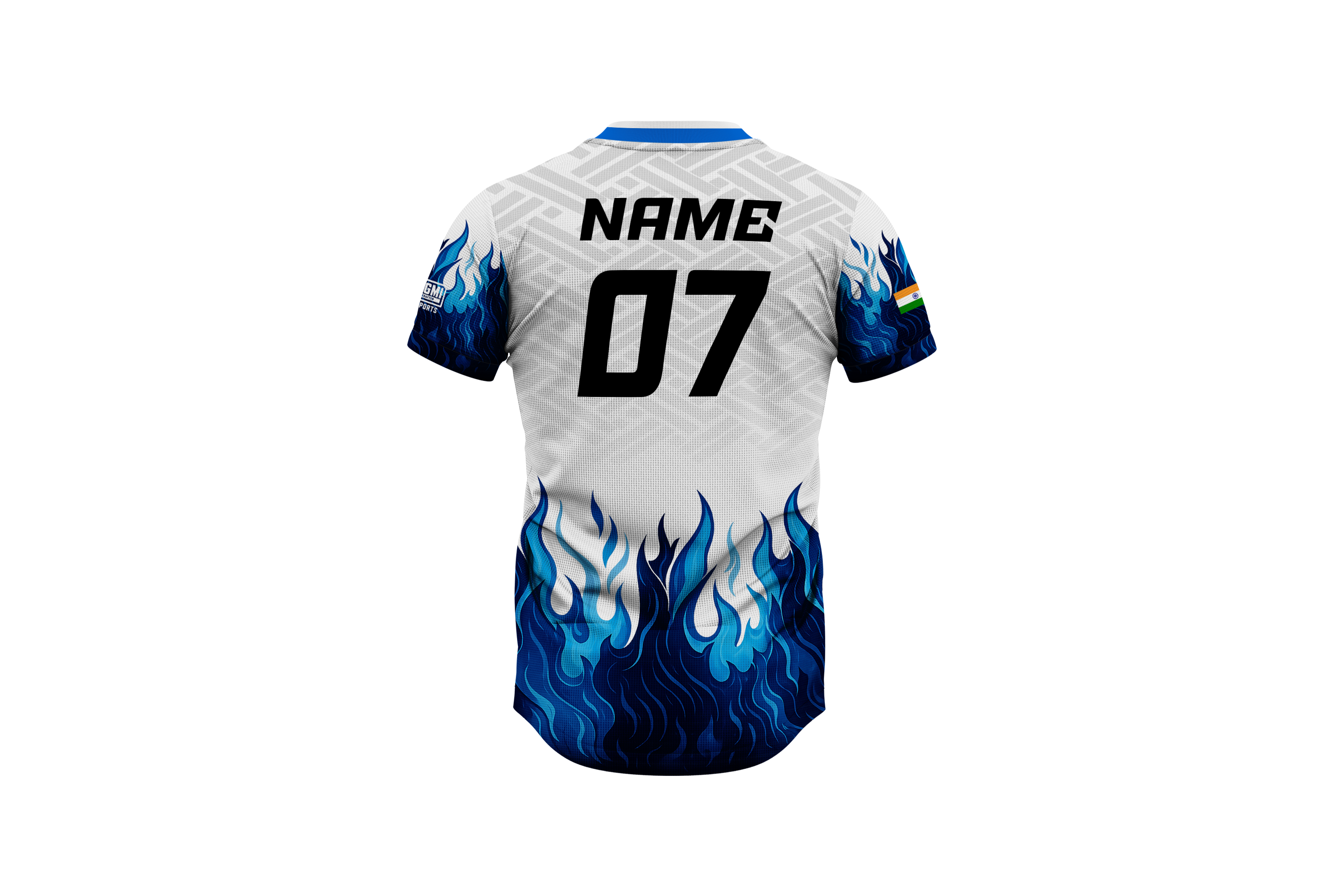 Blue & White Aggressive Falcon BGMI Jersey - 2026 New Collection