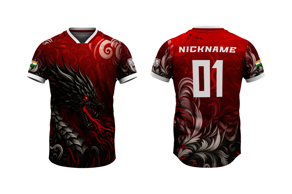 Rage Dragon Esports Jersey – Custom Name, Number, Logo & Flag