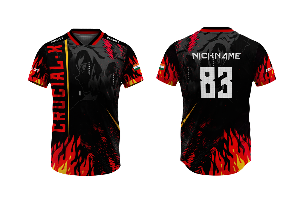 Esports Jersey with Custom Name, Logo & Flag