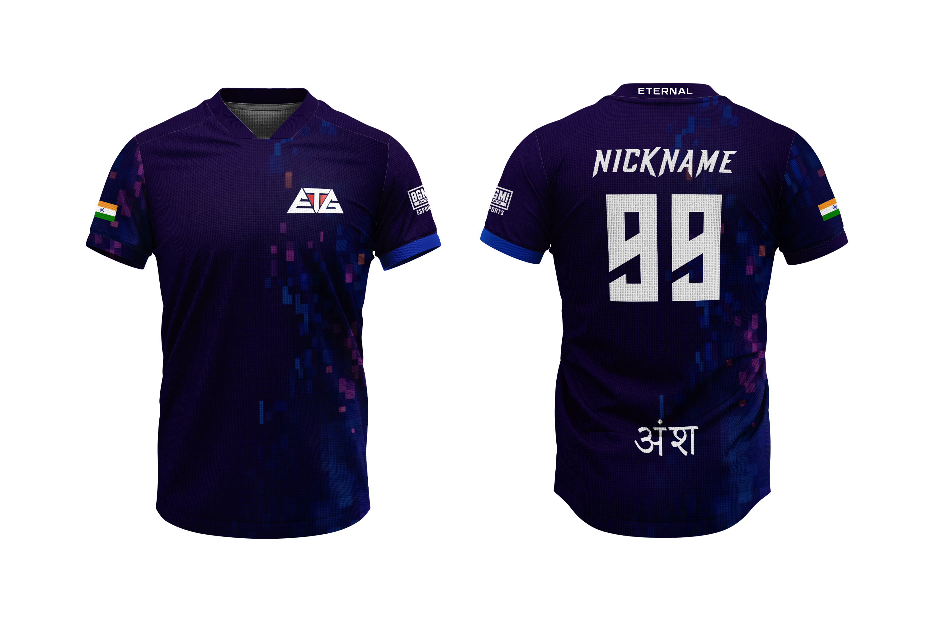 Design Your Gaming Jersey – Custom Name, Logo & Flag