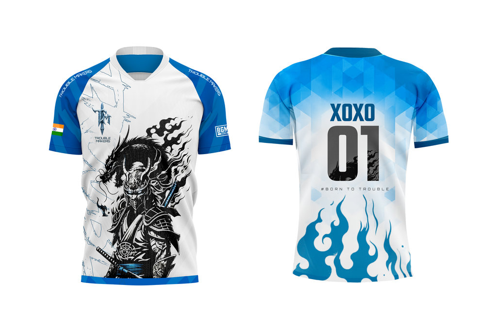 Trouble Makers Samurai Esports Jersey – Blue White Pro Edition