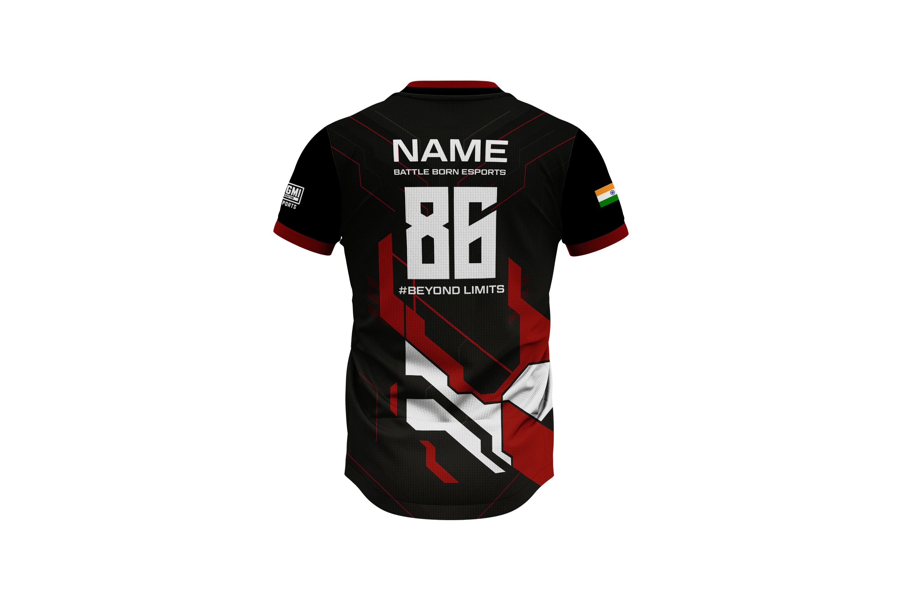 Battle Born Custom Esports Jersey with Name, Number, Logo & Flag | Pro Gaming Teamwear