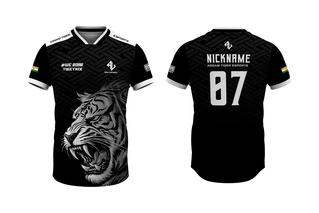 Assam Tiger Black White Esports Jersey – 2026 Special Edition
