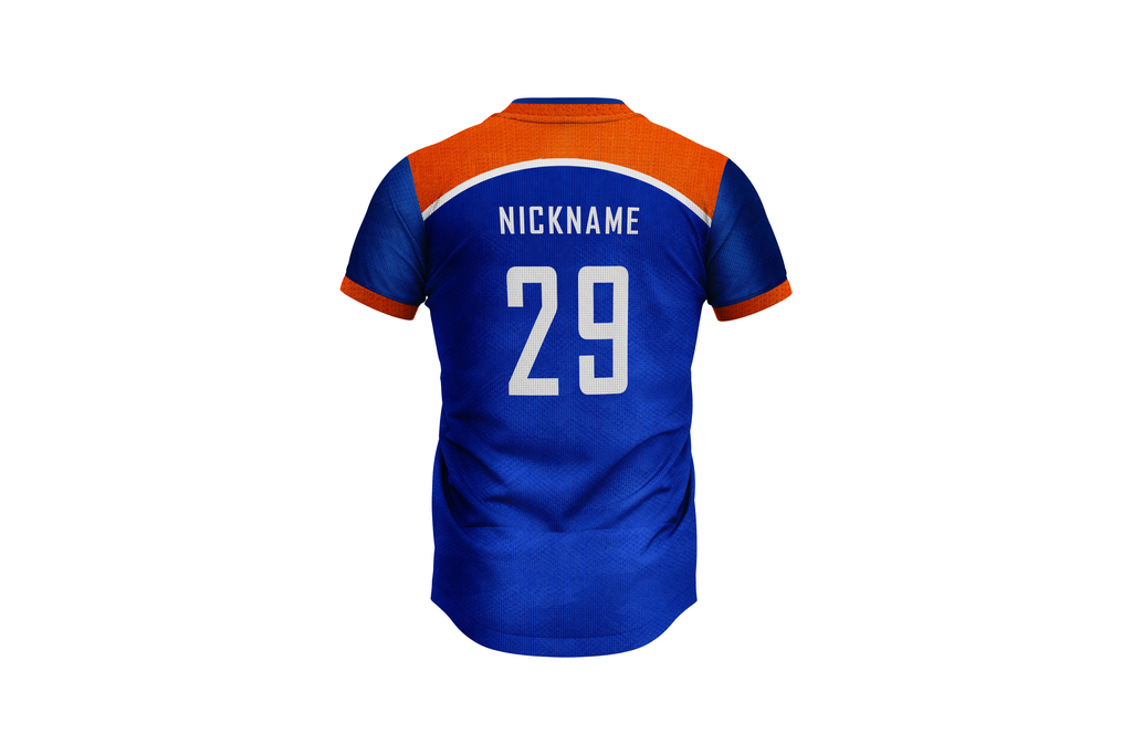 Premium Blue & Orange Cricket Jersey – 2026 Elite Custom Edition