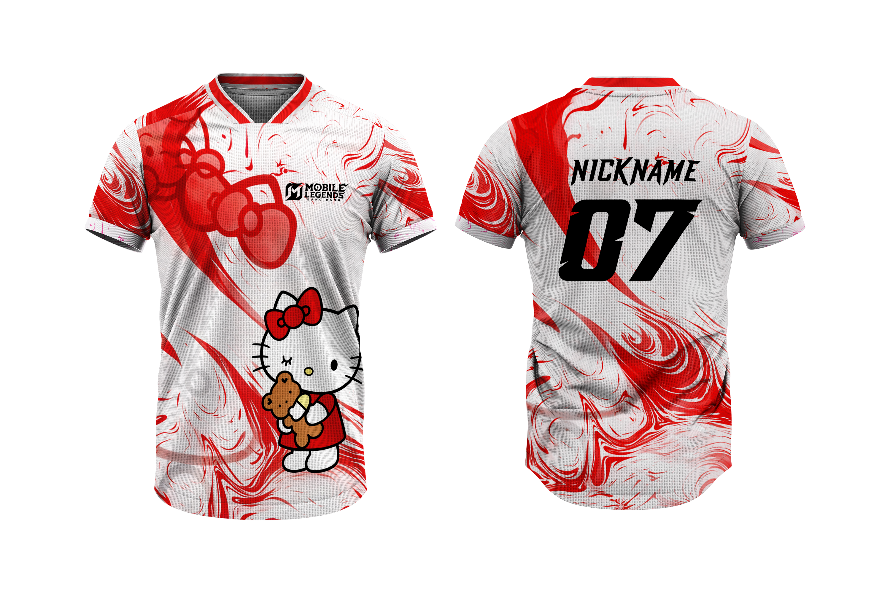 Hello Kitty Jersey – Custom Name, Number, Logo & Flag