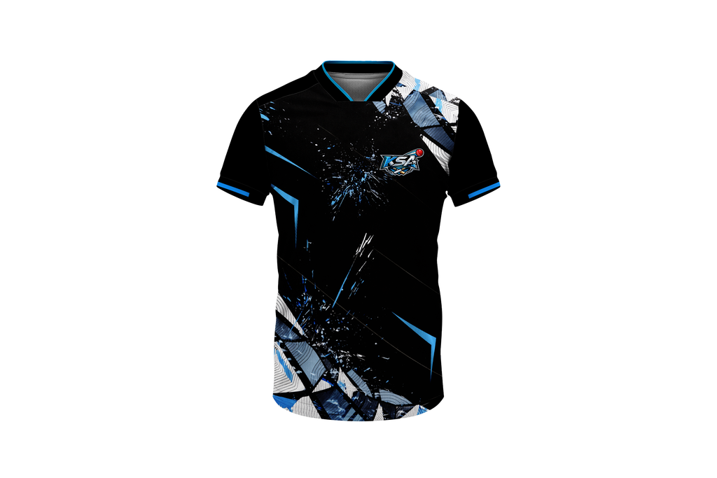 KSA 2026 Special Edition Cricket Jersey – Black, White & Sky Blue | Premium Wear