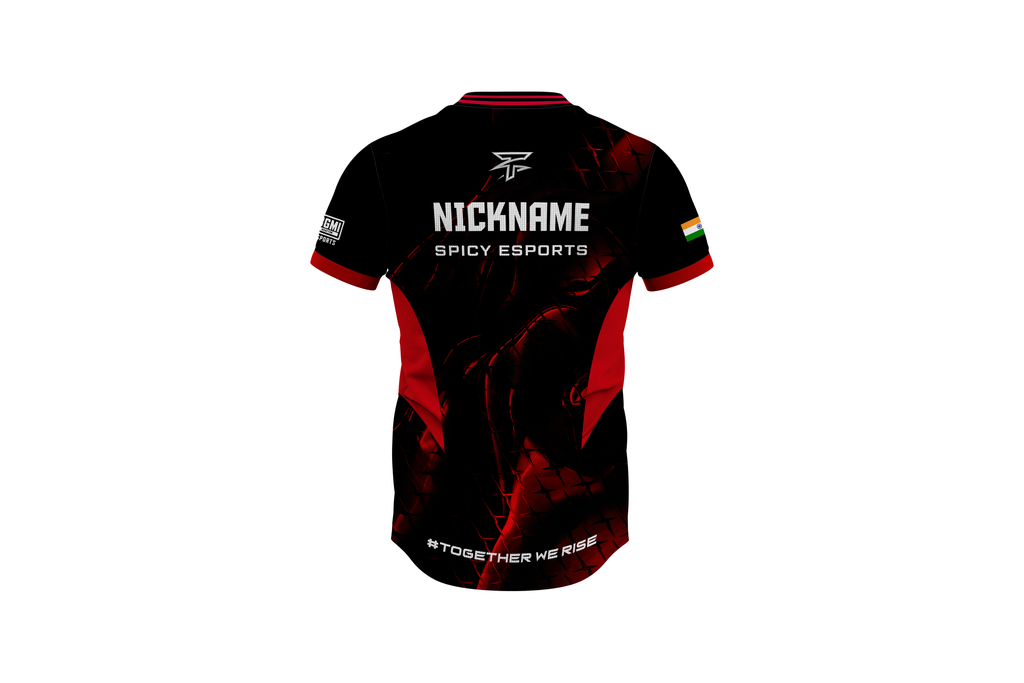 Spicy Esports Elite Custom Esports Jersey – Name, Number, Logo & Flag