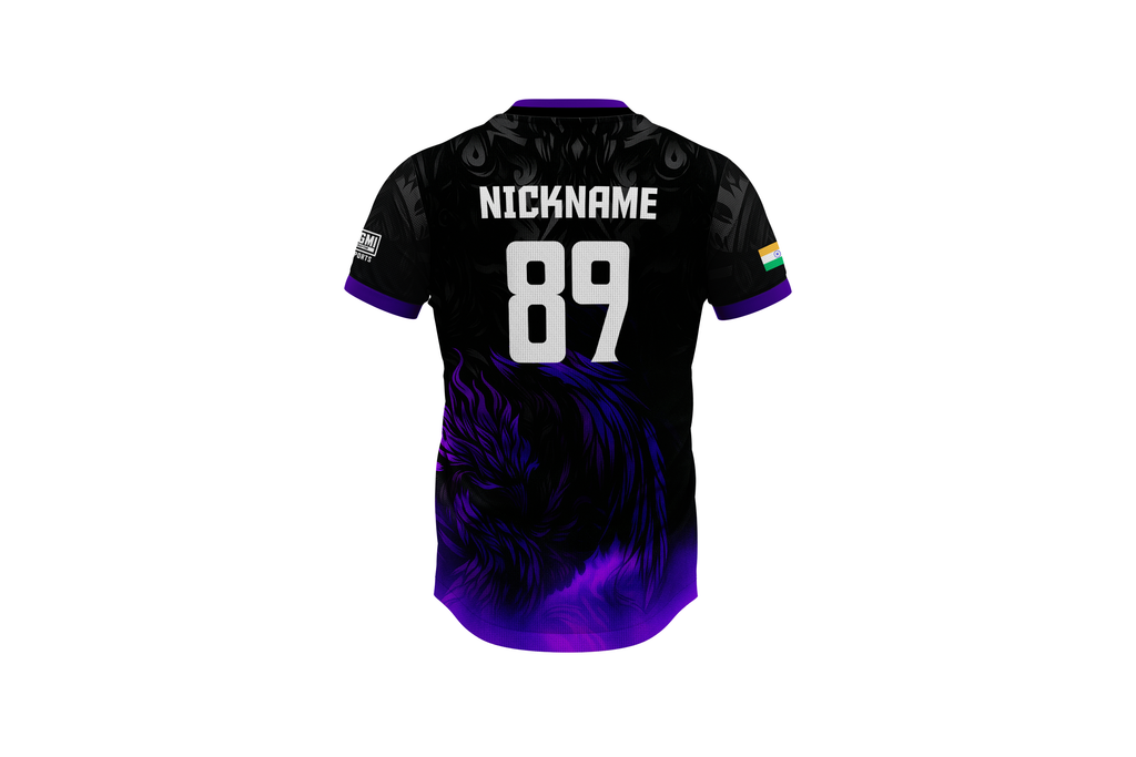 Midnight Violet Pro Gaming Jersey – Custom Name & Number