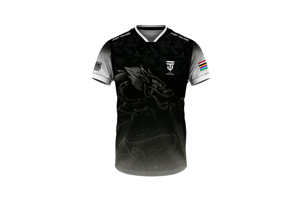 Just Trying Esports Jersey - 2025 Silver & Black Edition