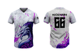 Purple Flame Dragon Esports Jersey – Custom Name, Number, Logo & Flag