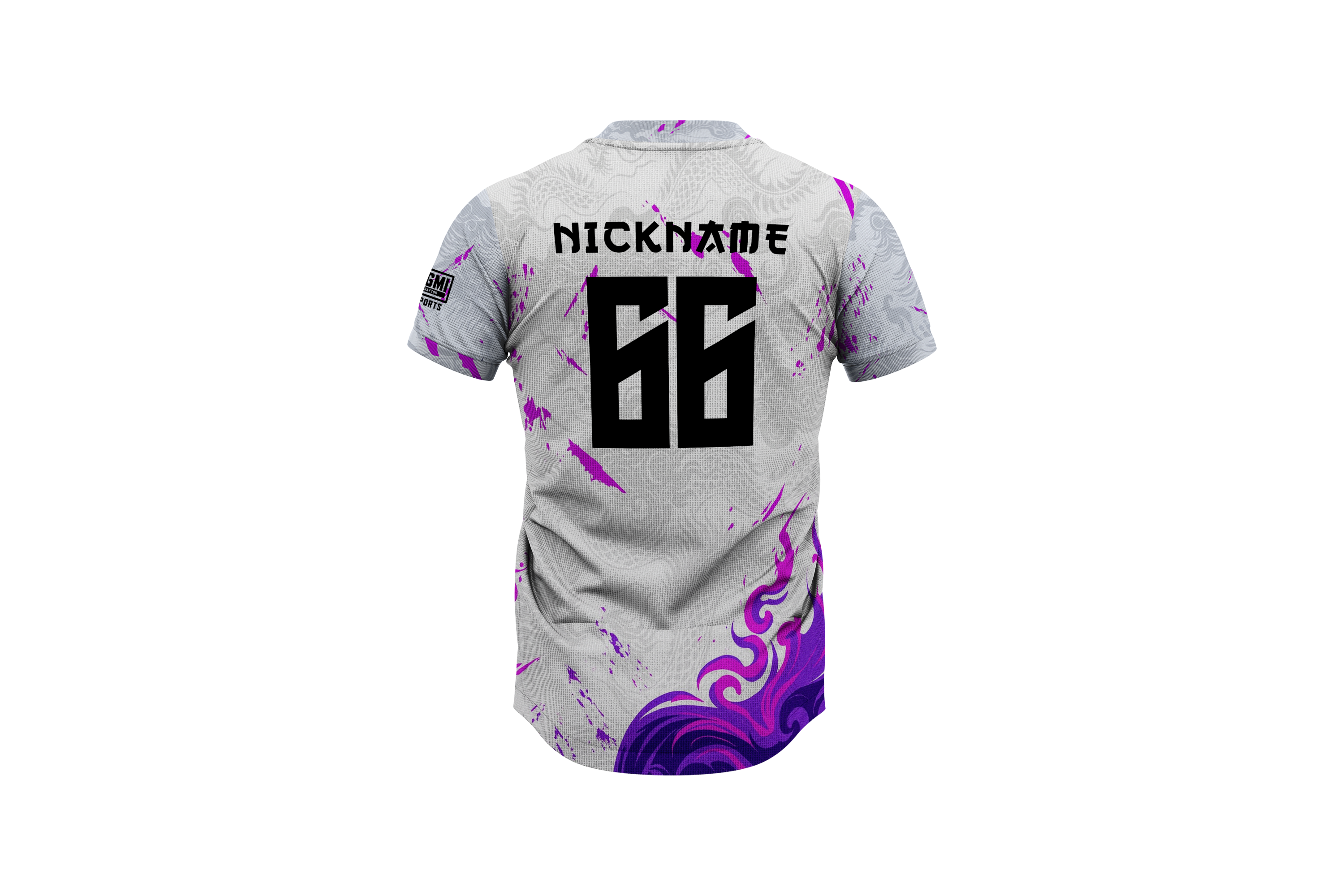 Purple Flame Dragon Esports Jersey – Custom Name, Number, Logo & Flag