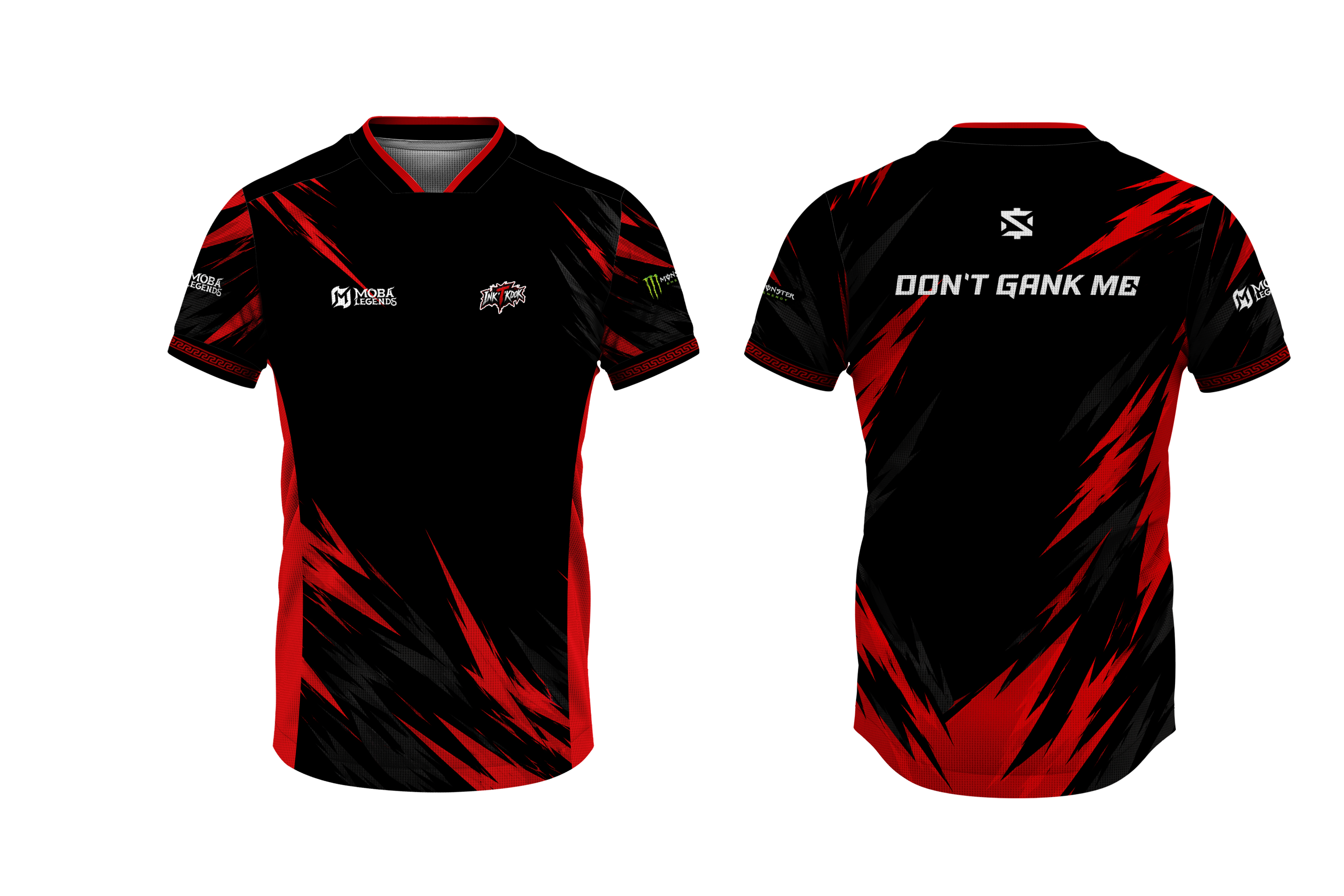 INKTKDOK Moba Legends Red & Black Custom Esports Jersey