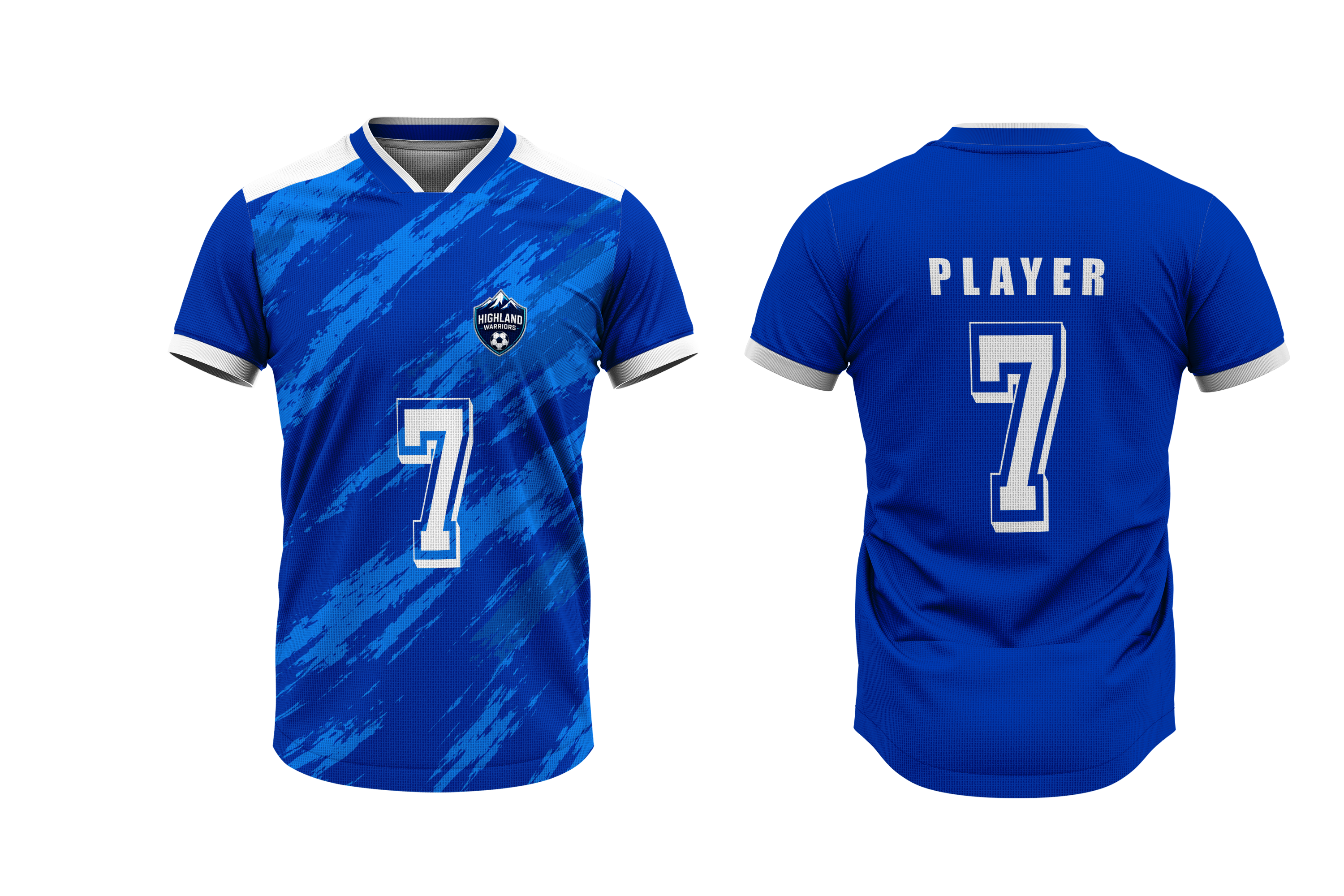 Highland Player Edition Blue & White Jersey 2026