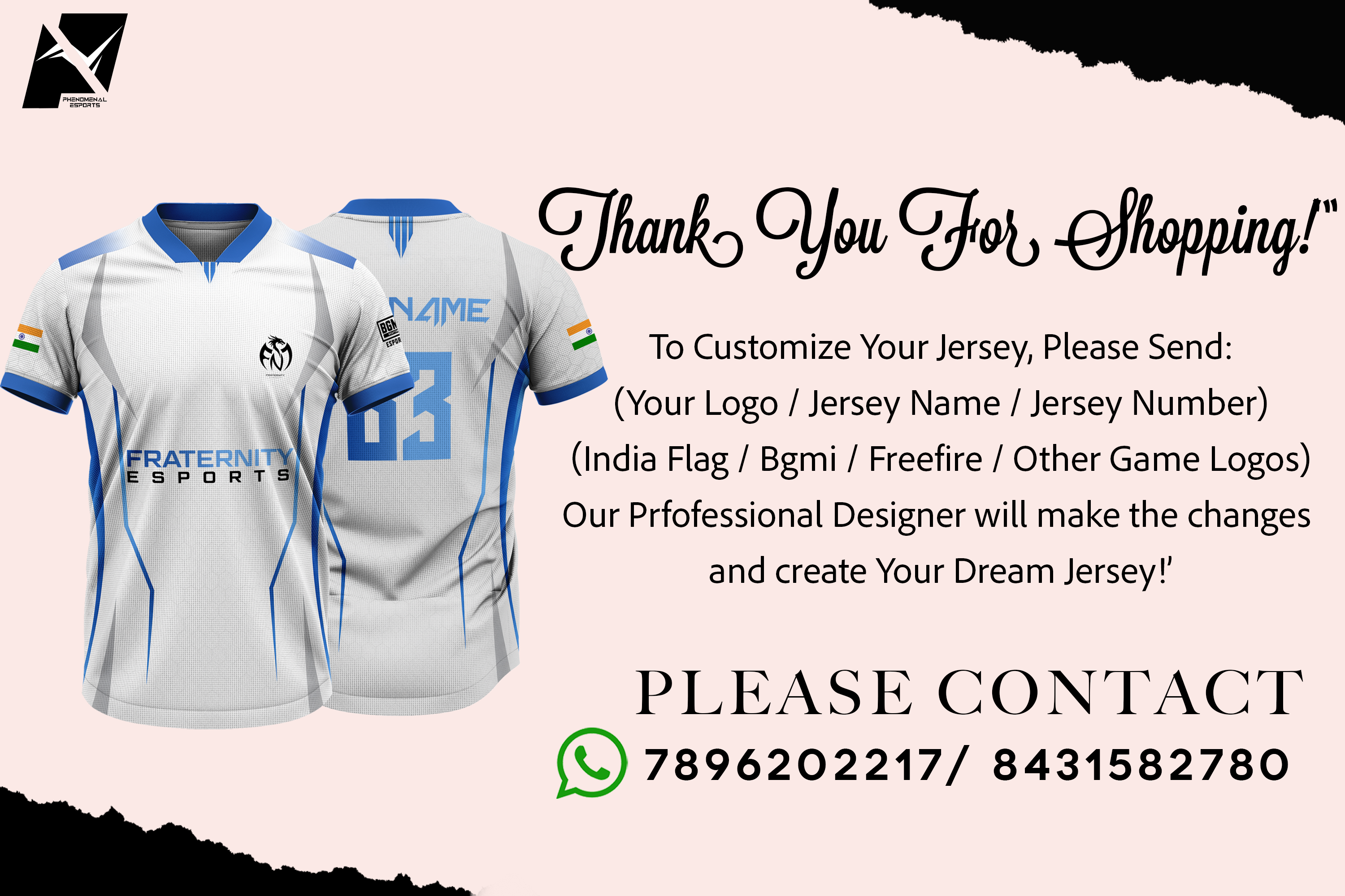 Create Your Own Pro Esports Jersey – Fully Custom