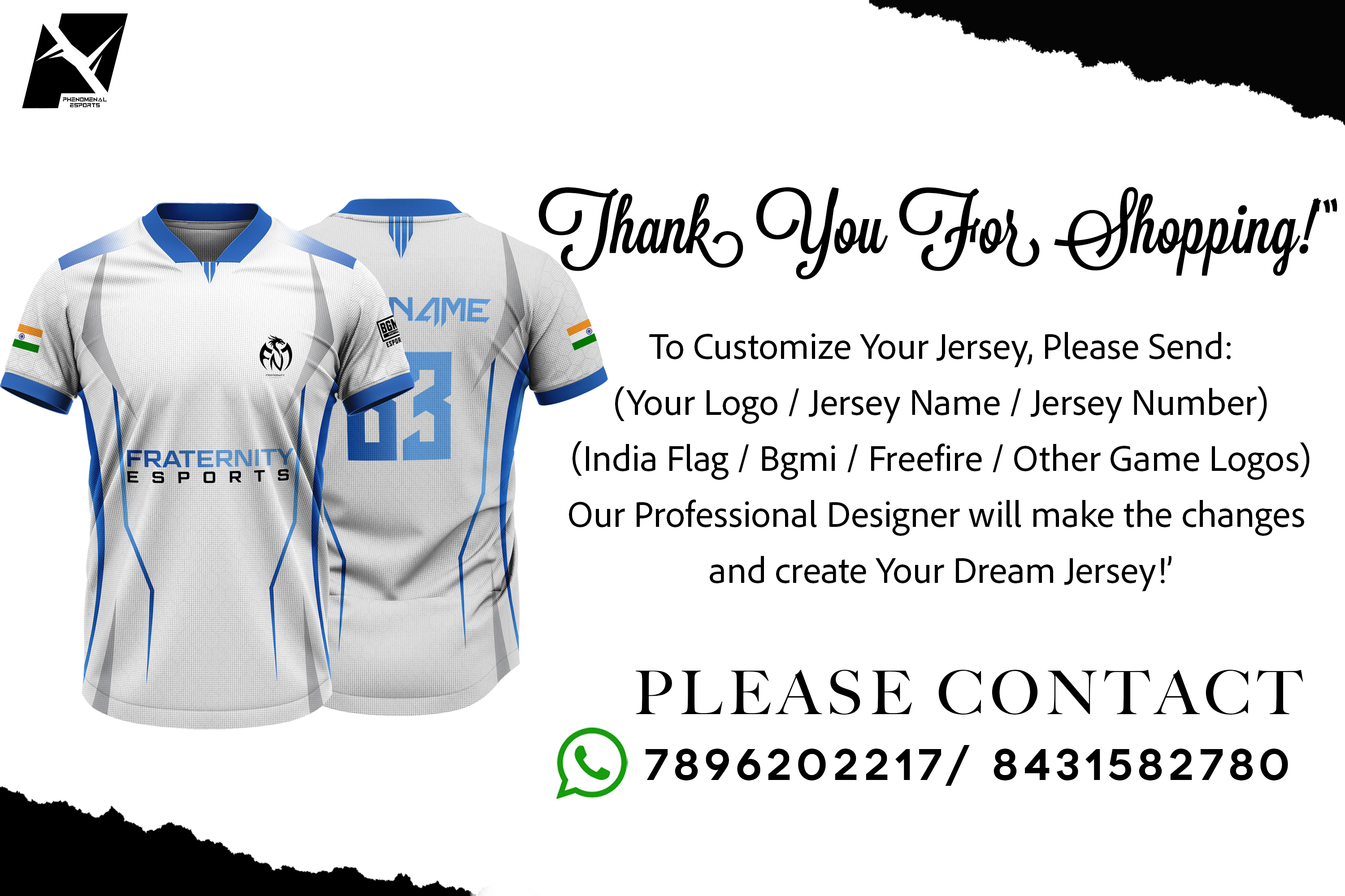 Challenger Series 2025, Official Blitz Esports Jersey