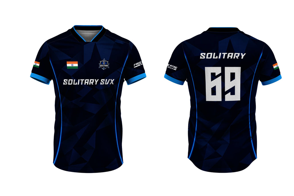 Solitart Svx Free Fire Esports Jersey - Blue Edition, Customize Name, Number & Logo